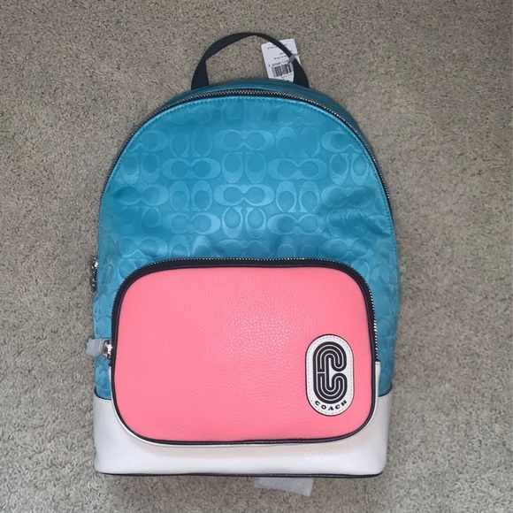 court backpack with coach patch